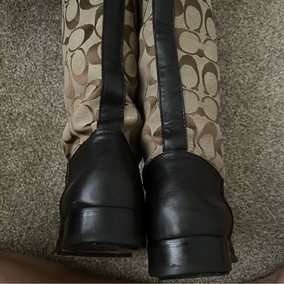 Coach Monogram Chrissi Brown Tan Boot - Picture 4 of 6